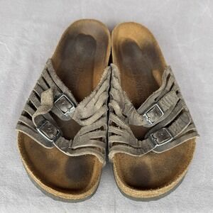 Size 37/W6 - Birkenstock Granada Women's Narrow Slip On Soft Footbed Sandals
